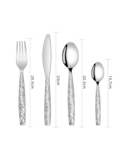 Wholesale Bulk Lot of 10 Bon Mosaic II 24-Piece Stainless Steel Cutlery Sets