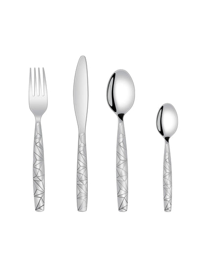 Wholesale Bulk Lot of 10 Bon Mosaic II 24-Piece Stainless Steel Cutlery Sets