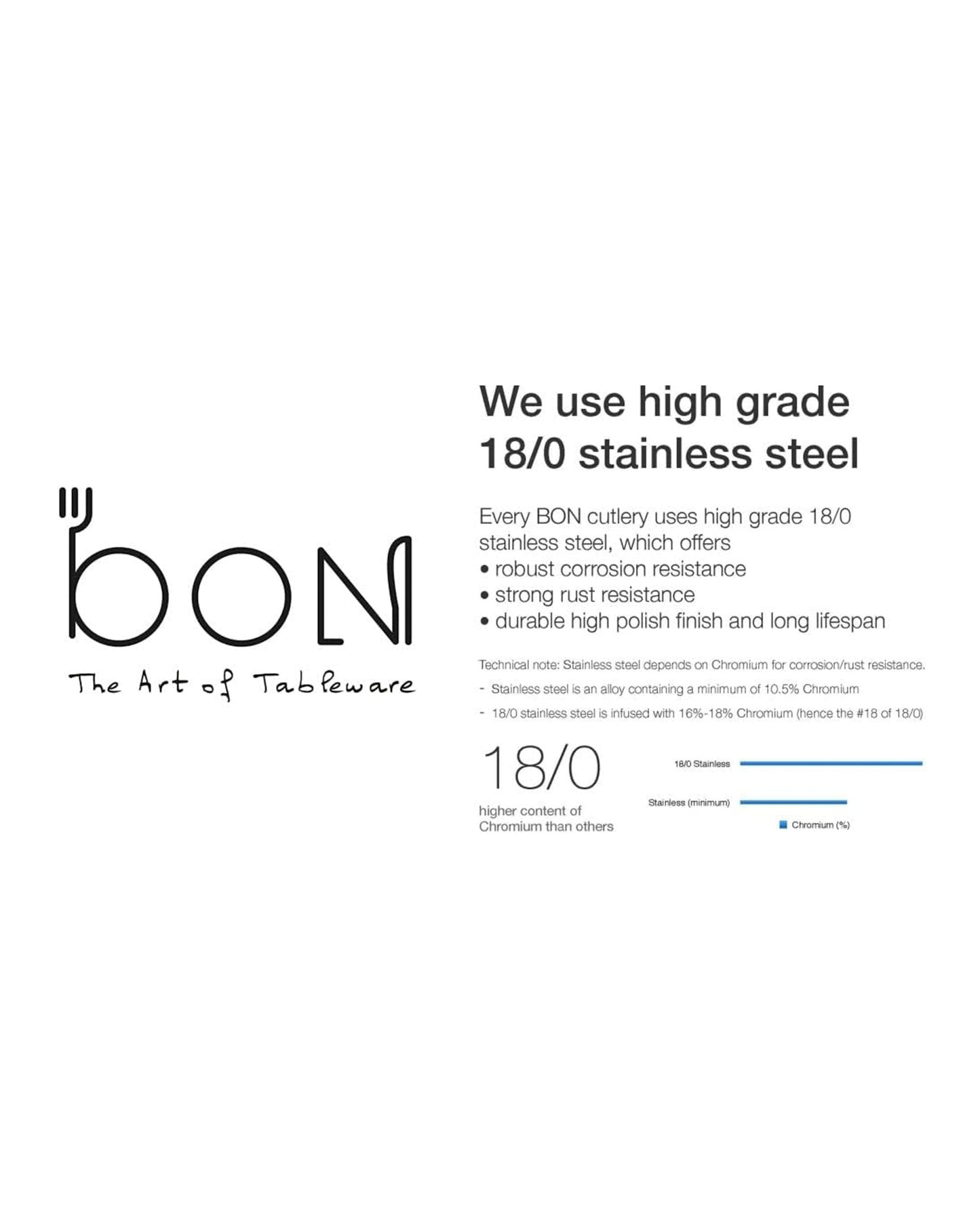Bon Classica 24-Piece Stainless Steel Cutlery Set