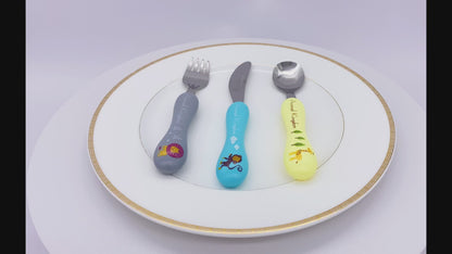 Wholesale Bulk Lot of 24 Bon Animal Kingdom 3-Piece Children's Cutlery Sets