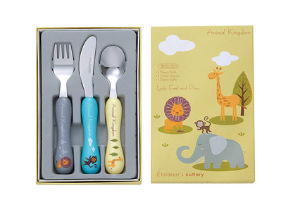 Bon Animal Kingdom 3-Piece Children's Cutlery Set