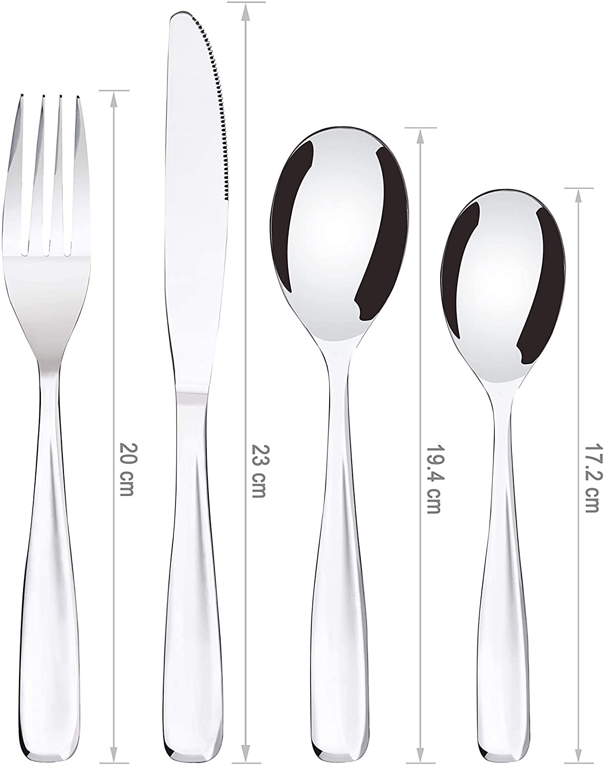 Bon Scoop 24-Piece Stainless Steel Cutlery Set
