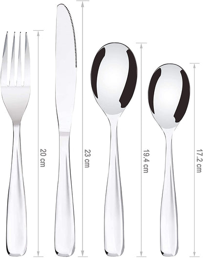 Bon Scoop 24-Piece Stainless Steel Cutlery Set